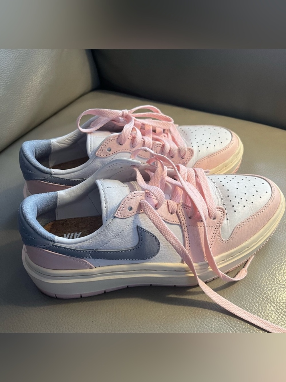 Nike Air Jordan 1 Elevate Low Womens Shoes Pink/Gray